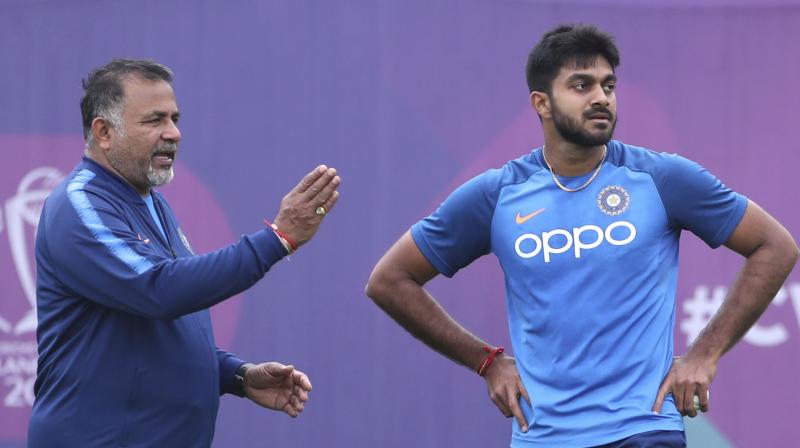 Shankar is one of the designated No four batsmen in this Indian line-up although he is being used as a floater. (Photo: AP) Shankar is one of the designated No four batsmen in this Indian line-up although he is being used as a floater. (Photo: AP)