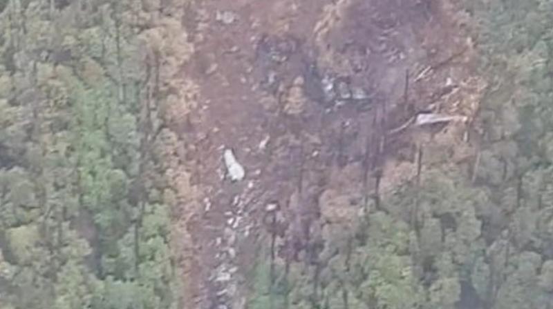 The site where the wreckage of the AN-32 has been spotted is located 16 km north of Lipo and about 12 to 15 km west of Gatte under Payum region of Shi Yomi district. (Photo: ANI | Twitter) The site where the wreckage of the AN-32 has been spotted is located 16 km north of Lipo and about 12 to 15 km west of Gatte under Payum region of Shi Yomi district. (Photo: ANI | Twitter)