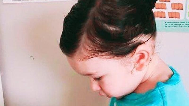 Taimur Ali Khan spotted. Taimur Ali Khan spotted.