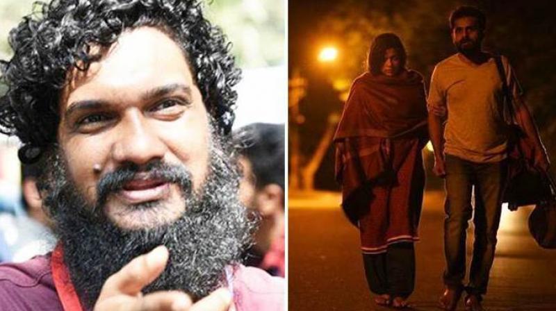Sasidharan and a still from 'S Durga.' Sasidharan and a still from 'S Durga.'