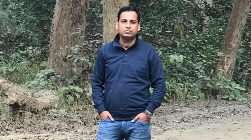 Police said Vivek Tiwari, who was in his car with his former colleague Sana Khan, on seeing police tried to flee and rammed his car against a wall. (Photo: Facebook Screengrab | vivek.tiwari) Police said Vivek Tiwari, who was in his car with his former colleague Sana Khan, on seeing police tried to flee and rammed his car against a wall. (Photo: Facebook Screengrab | vivek.tiwari)