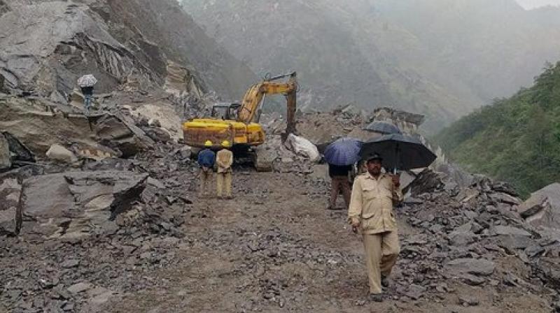 Large chunks of mud swept over many thatched homes after the rains began early Monday (Photo: File/Representational) Large chunks of mud swept over many thatched homes after the rains began early Monday (Photo: File/Representational)
