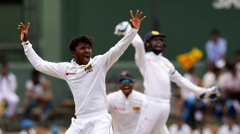 "(Akila) Dananjaya's bowling action will now be scrutinised further under the ICC process relating to suspected illegal bowling actions reported in Tests, ODIs and T20Is," said ICC in a statement. (Photo: AFP) "(Akila) Dananjaya's bowling action will now be scrutinised further under the ICC process relating to suspected illegal bowling actions reported in Tests, ODIs and T20Is," said ICC in a statement. (Photo: AFP)