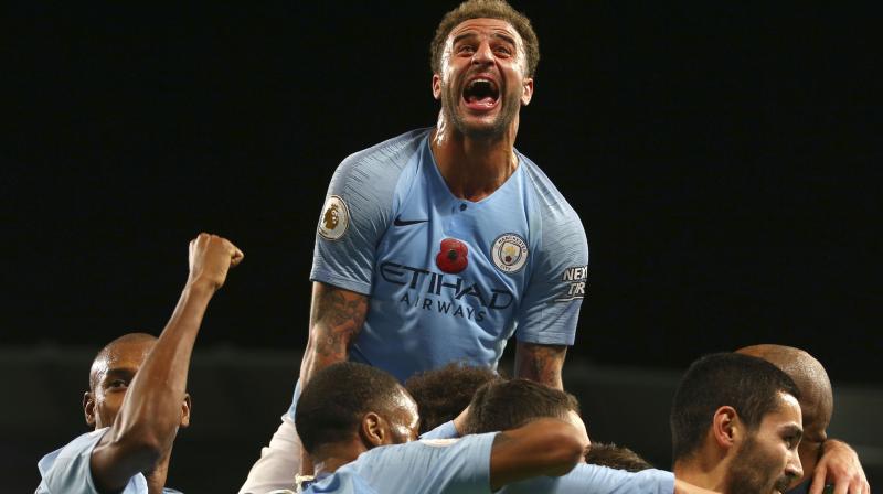 Defending champions Manchester City stayed two points clear at the top following their dominant 3-1 win against Manchester United. (Photo: AP) Defending champions Manchester City stayed two points clear at the top following their dominant 3-1 win against Manchester United. (Photo: AP)