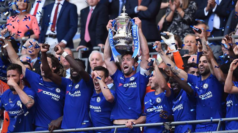 On a day when the world's eyes were on a royal wedding 18 miles west in Windsor, Chelsea reigned on the field to salvage a campaign in which they failed to even qualify for the Champions League after finishing fifth in the Premier League. (Photo: AFP) On a day when the world's eyes were on a royal wedding 18 miles west in Windsor, Chelsea reigned on the field to salvage a campaign in which they failed to even qualify for the Champions League after finishing fifth in the Premier League. (Photo: AFP)