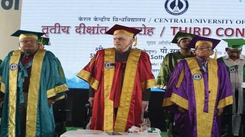 Academic autonomy is to be celebrated every moment in a university and should not be out there to showcase before the larger public on specific occasions. Above: File photo of a convocation ceremony at the central university of Kerala. Picture courtesy: CUK Academic autonomy is to be celebrated every moment in a university and should not be out there to showcase before the larger public on specific occasions. Above: File photo of a convocation ceremony at the central university of Kerala. Picture courtesy: CUK