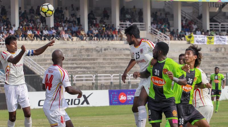 Well-placed AIFF sources said a "strong case is being built up" against the seven I-League clubs -- Mohun Bagan, East Bengal, Churchill Brothers, Aizawl FC, Minerva FC, Gokulam FC and NEROCA FC -- for withdrawing from the Super Cup. (Photo: PTI / File) Well-placed AIFF sources said a "strong case is being built up" against the seven I-League clubs -- Mohun Bagan, East Bengal, Churchill Brothers, Aizawl FC, Minerva FC, Gokulam FC and NEROCA FC -- for withdrawing from the Super Cup. (Photo: PTI / File)
