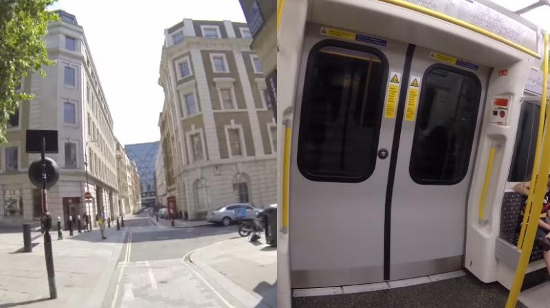 He managed to board the same train (Photo: YouTube) He managed to board the same train (Photo: YouTube)