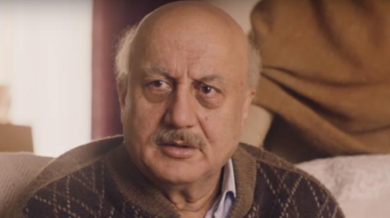 Anupam Kher in a still from ‘The Boy With The Topknot’. Anupam Kher in a still from ‘The Boy With The Topknot’.
