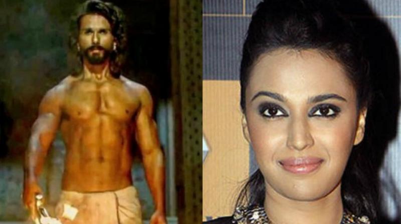 Shahid Kapoor and Swara Bhasker. Shahid Kapoor and Swara Bhasker.