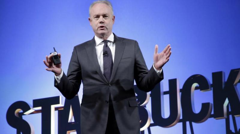 'The video shot by customers is very hard to watch and the actions in it are not representative of our Starbucks mission and values,' Johnson said in a statement. (Photo: AP) 'The video shot by customers is very hard to watch and the actions in it are not representative of our Starbucks mission and values,' Johnson said in a statement. (Photo: AP)