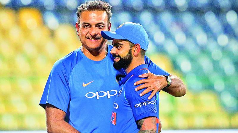 Ravi Shastri with Virat Kohli Ravi Shastri with Virat Kohli