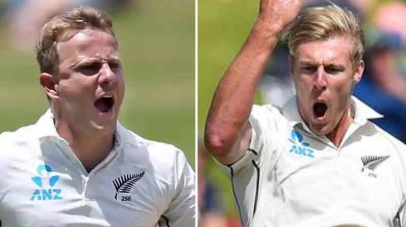 25-year-old kyle Jamieson is almost certain to retain his place in the team for the second India Test match, starting on Saturday at Hagley Oval, despite the return of Neil Wagner, who missed the Wellington game due to the birth of his first child. (Photo:AFP)