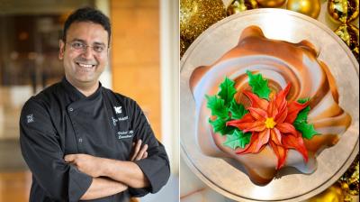 Christmas, says the chef food symbolizes joy and gaiety of the festive season. 