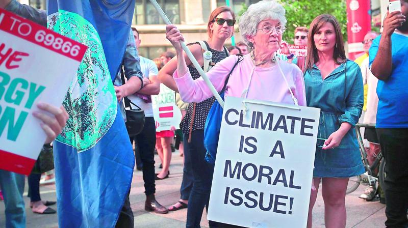 The Paris climate change agreement is different from earlier negotiations like the Kyoto Protocol as it has a “bottom-up” approach — a flexible framework that gives every country the leeway to meet the climate challenge as it sees fit, and not as imposed by the negotiations. (Photo: AFP/Representational Image) The Paris climate change agreement is different from earlier negotiations like the Kyoto Protocol as it has a “bottom-up” approach — a flexible framework that gives every country the leeway to meet the climate challenge as it sees fit, and not as imposed by the negotiations. (Photo: AFP/Representational Image)