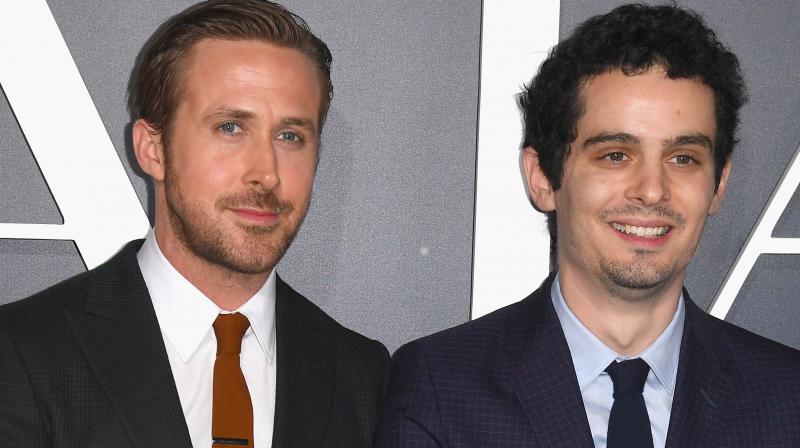 Ryan Gosling and Damien Chazelle. Ryan Gosling and Damien Chazelle.