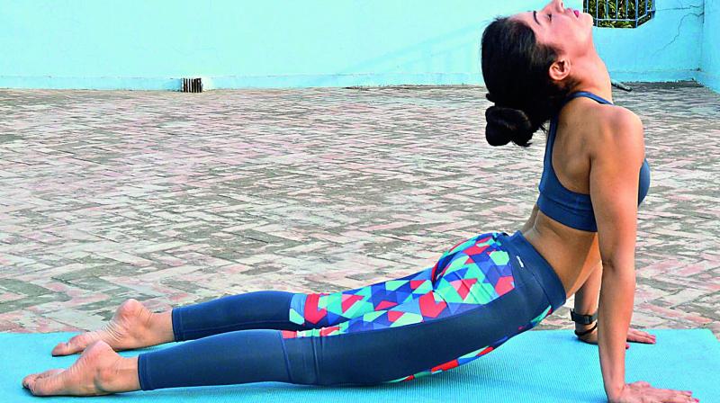 Upward dog. Upward dog.