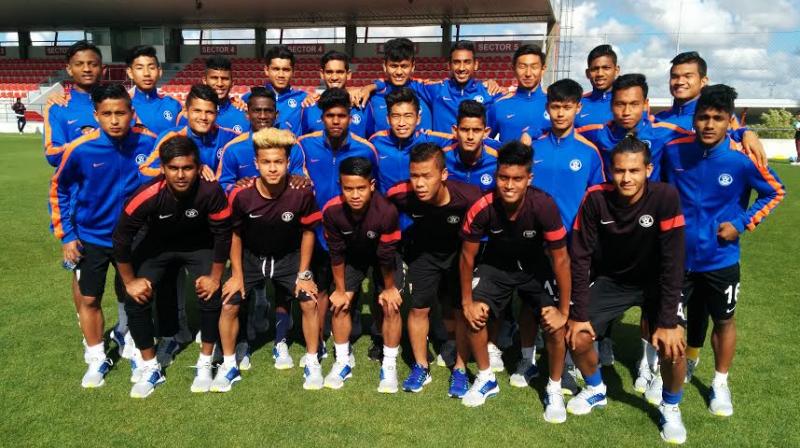 The Indian u-17 football team. (Photo: AIFF Media) The Indian u-17 football team. (Photo: AIFF Media)