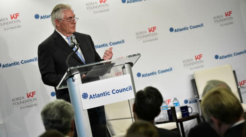 ‘Let's just meet and let's talk about the weather if you want and talk about whether it's going to be a square table or a round table if that's what you're excited about,’ Rex Tillerson said. (Photo: AFP) ‘Let's just meet and let's talk about the weather if you want and talk about whether it's going to be a square table or a round table if that's what you're excited about,’ Rex Tillerson said. (Photo: AFP)