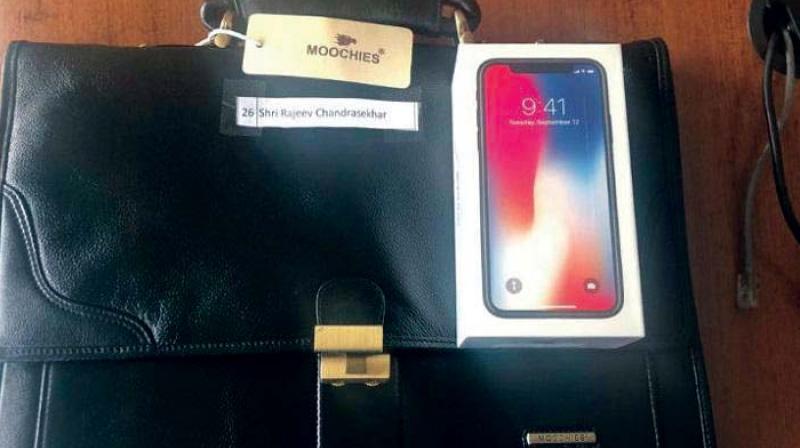 Referring to Mr Rajeev Chandrasekhar’s letter on “costly gifts”, the minister told the media: “It is a personal gift from me to my state MPs. Referring to Mr Rajeev Chandrasekhar’s letter on “costly gifts”, the minister told the media: “It is a personal gift from me to my state MPs.