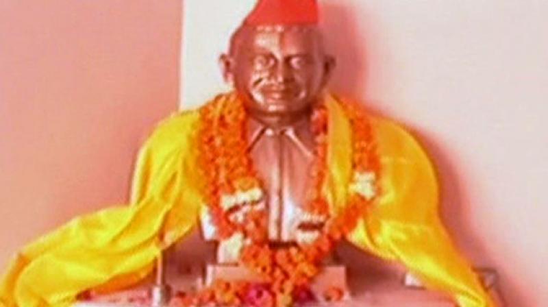 The Mahasabha had requested for land from the district administration for a temple dedicated to Mahatma Gandhi's assassin Nathuram Godse in Gwalior. (Photo: ANI) The Mahasabha had requested for land from the district administration for a temple dedicated to Mahatma Gandhi's assassin Nathuram Godse in Gwalior. (Photo: ANI)