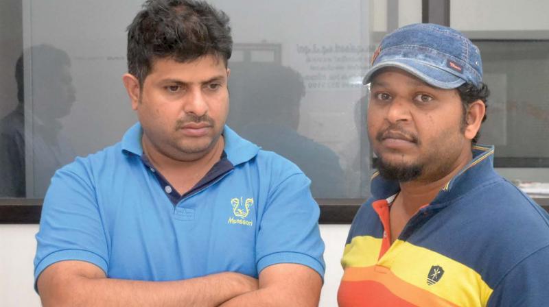 The accused duo. The accused duo.
