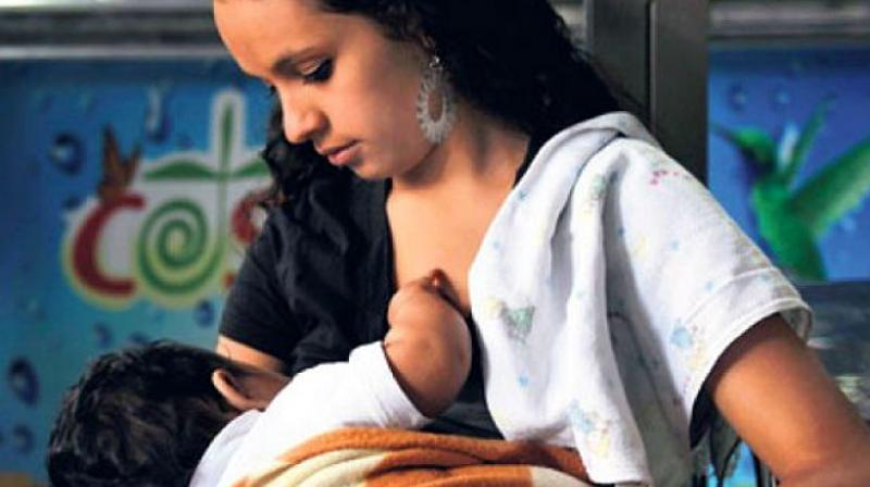 WHO recommends that women exclusively breastfeed for the first six months of their baby’s life. (Photo: AFP) WHO recommends that women exclusively breastfeed for the first six months of their baby’s life. (Photo: AFP)