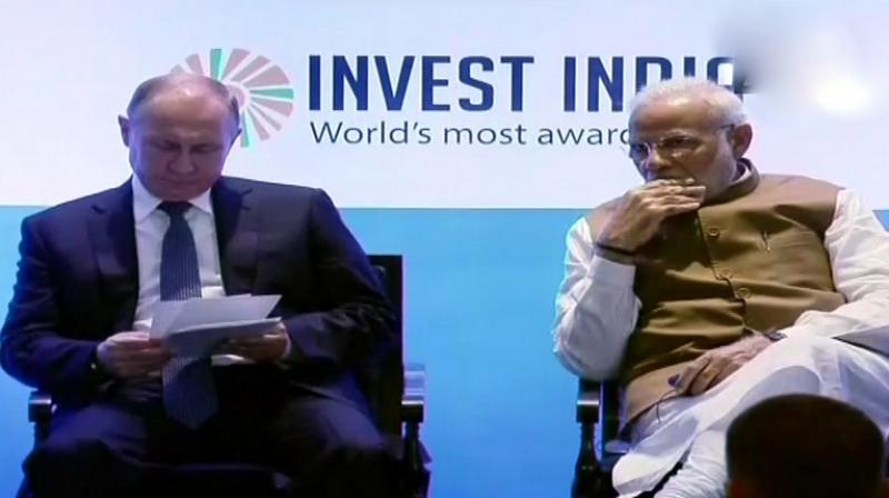 Stating that India is the most open economy in respect to FDI, PM Modi invited Russians to set up a dedicated defence industrial park in the country and take the traditional relationship forward. (Photo: Twitter | ANI) Stating that India is the most open economy in respect to FDI, PM Modi invited Russians to set up a dedicated defence industrial park in the country and take the traditional relationship forward. (Photo: Twitter | ANI)