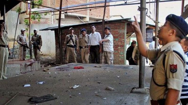A Chinese-made low-intensity hand grenade was set off on Sunday by unidentified men in Imphal. (Photo: PTI/Representational) A Chinese-made low-intensity hand grenade was set off on Sunday by unidentified men in Imphal. (Photo: PTI/Representational)