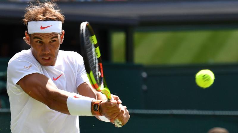 Nadal, the Wimbledon champion in 2008 and 2010, also managed to avoid falling victim to a player ranked outside the world top 100 for what would have been the fifth time in his last six visits to the All England Club.(Photo: AFP) Nadal, the Wimbledon champion in 2008 and 2010, also managed to avoid falling victim to a player ranked outside the world top 100 for what would have been the fifth time in his last six visits to the All England Club.(Photo: AFP)