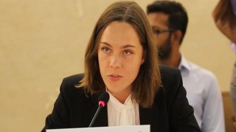 Veronica Ekelund also states that report ‘attempts to vitiate history’ by narrowing conflict down to two-year period, beginning with death of terrorist in 2016. (Photo: ANI) Veronica Ekelund also states that report ‘attempts to vitiate history’ by narrowing conflict down to two-year period, beginning with death of terrorist in 2016. (Photo: ANI)