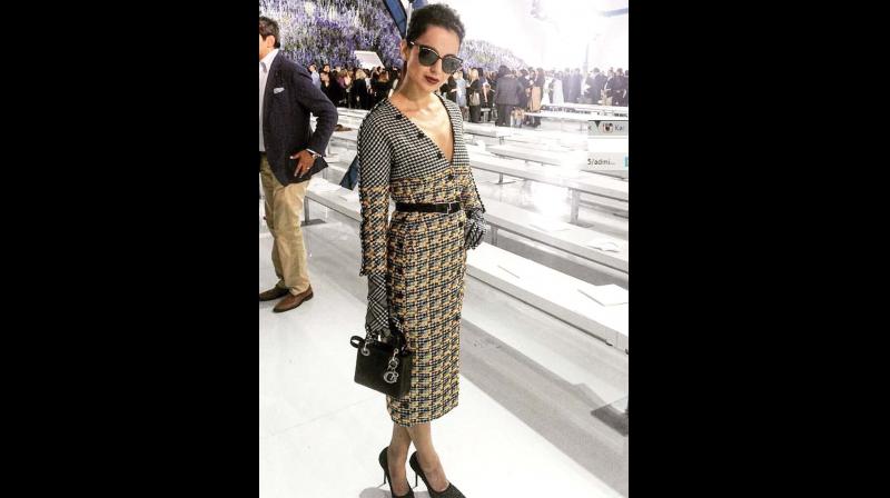 Kangana Ranaut rocks the houndstooth print in Dior Kangana Ranaut rocks the houndstooth print in Dior