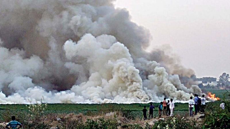 Burning foam on Bellandur Lake — DC Burning foam on Bellandur Lake — DC