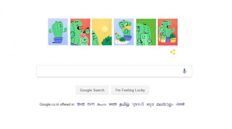 The fourth animation shows Papa cactus giving his child a shower. In the last animation, we see the cacti kids giving their father cactus a loving hug. The fourth animation shows Papa cactus giving his child a shower. In the last animation, we see the cacti kids giving their father cactus a loving hug.