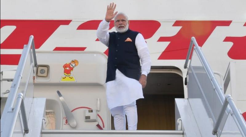 Modi said India was honoured to host a special event marking the 150th birth anniversary of Mahatma Gandhi. (Photo: Twitter) Modi said India was honoured to host a special event marking the 150th birth anniversary of Mahatma Gandhi. (Photo: Twitter)