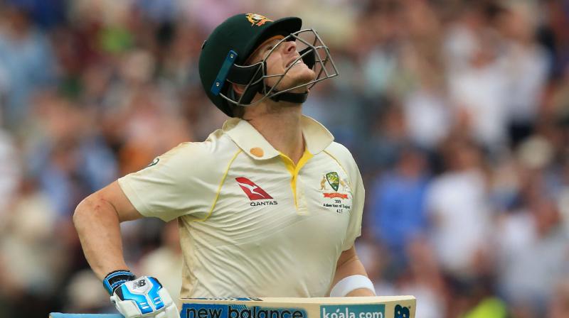 Smith's grinding knock of 144 off 219 balls pulled Australia out of trouble to a respectable 284 after being eight down for 122 on the opening day of the first Ashes Test. (Photo: AFP) Smith's grinding knock of 144 off 219 balls pulled Australia out of trouble to a respectable 284 after being eight down for 122 on the opening day of the first Ashes Test. (Photo: AFP)