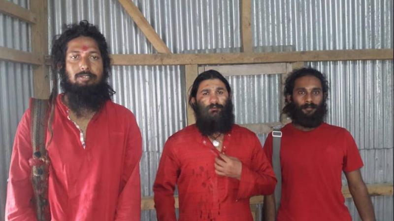 The belongings of the 'sadhus' were thrown open by the mob, videographed and shared on social media, further fuelling the hearsays. (Facebook Screengrab/ The Assam Rifles - Sentinels of the North East) The belongings of the 'sadhus' were thrown open by the mob, videographed and shared on social media, further fuelling the hearsays. (Facebook Screengrab/ The Assam Rifles - Sentinels of the North East)