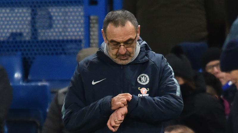 Sarri responded to reports he is in danger of being sacked by mounting a defiant defence of his philosophy. (Photo: AFP) Sarri responded to reports he is in danger of being sacked by mounting a defiant defence of his philosophy. (Photo: AFP)