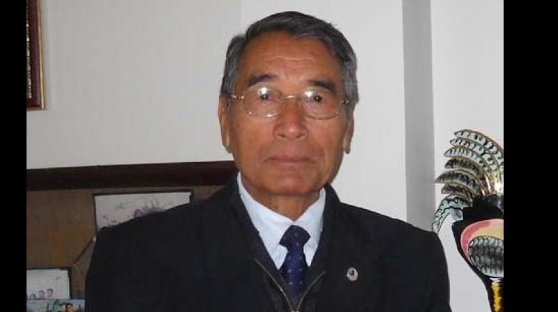 Naga People's Front (NPF) president Shurhozelie Liezietsu on Wednesday sworn in as the Chief Minister of Nagaland. (Photo: ANI Twitter) Naga People's Front (NPF) president Shurhozelie Liezietsu on Wednesday sworn in as the Chief Minister of Nagaland. (Photo: ANI Twitter)