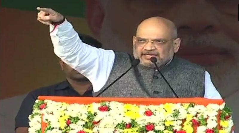 Shah reiterated that the saffron party was not in favour of reservations based on religion as it was against the Constitution. (Photo: ANI |Twitter) Shah reiterated that the saffron party was not in favour of reservations based on religion as it was against the Constitution. (Photo: ANI |Twitter)
