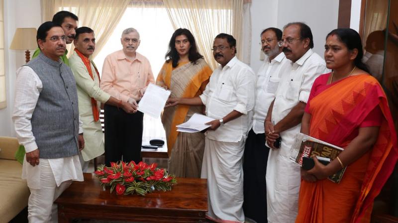 The team is also scheduled to meet the members of Pandalam Palace and Thantri family in Pandalam town later today. (Photo: ANI | Twitter) The team is also scheduled to meet the members of Pandalam Palace and Thantri family in Pandalam town later today. (Photo: ANI | Twitter)