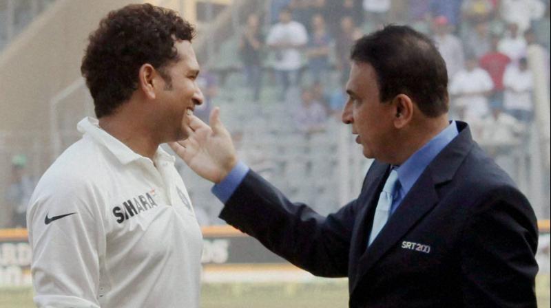 THE TWO MUMBAI MASTERS: Sunil Gavaskar and Sachin Tendulkar. PTI Photo