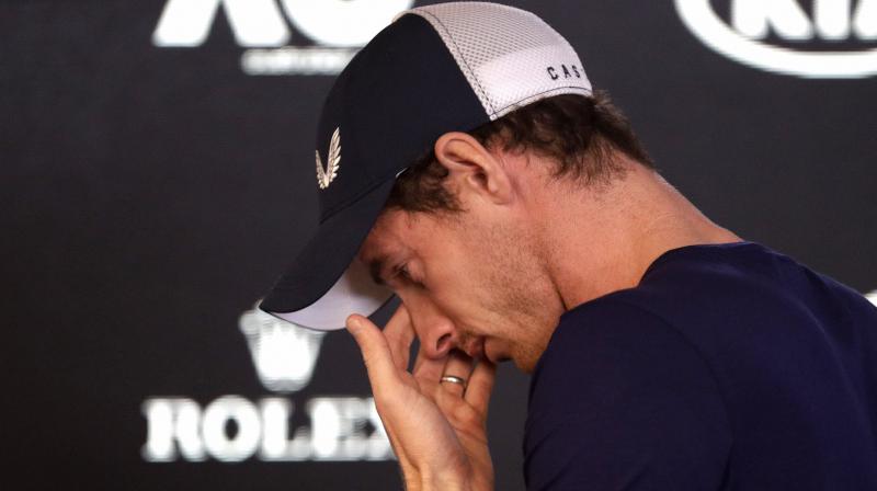 FILES) In this file photo Andy Murray of Britain leaves the court after losing against Fabio Fognini of Italy in their mens singles match at the Shanghai Masters tennis tournament in Shanghai on October 8, 2019. - Andy Murray has been ruled out of next months Australian Open with a pelvic injury, it was announced on Saturday. The 32-year-old Scot suffered a pelvic problem playing for Great Britain in the Davis Cup last month and his agent, Matt Gentry, said the injury \hasnt cleared up as quickly as hoped\. (Photo by Noel CELIS / AFP)