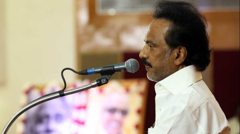 Praising the DMK's legal team led by T Wilson, Stalin said they approached the Madras High Court late at night and won the case the next day. (Photo: Twitter | @mkstalin) Praising the DMK's legal team led by T Wilson, Stalin said they approached the Madras High Court late at night and won the case the next day. (Photo: Twitter | @mkstalin)