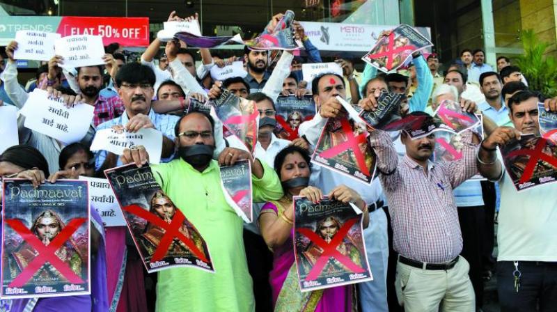 Protesters outside a Thane mall in Maharashtra. (Photo: Deepak Kurkunde/File) Protesters outside a Thane mall in Maharashtra. (Photo: Deepak Kurkunde/File)