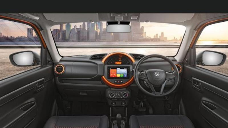The S-Presso gets a centrally located instrument cluster. The S-Presso gets a centrally located instrument cluster.