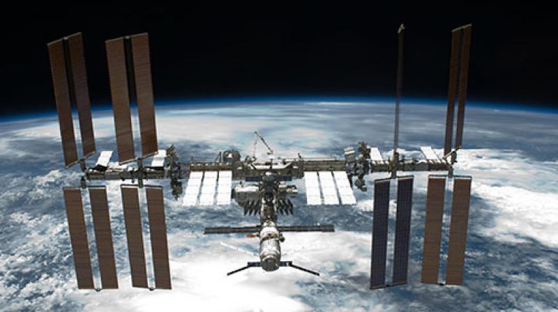 Astronauts aboard the International Space Station experience decreased physical fitness because of a decrease in the way oxygen moves through the body, according to a Kansas State University kinesiology study. Photo courtesy of NASA. Astronauts aboard the International Space Station experience decreased physical fitness because of a decrease in the way oxygen moves through the body, according to a Kansas State University kinesiology study. Photo courtesy of NASA.