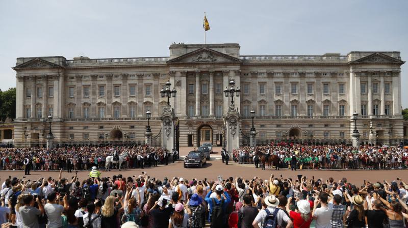The royal household will “decant” from the east wing of the palace, the public facade which houses the balcony on which Queen Elizabeth and her family appear for significant events, as part a program of urgent work to replace aging electrical wiring and heating systems. (Photo: AP) The royal household will “decant” from the east wing of the palace, the public facade which houses the balcony on which Queen Elizabeth and her family appear for significant events, as part a program of urgent work to replace aging electrical wiring and heating systems. (Photo: AP)