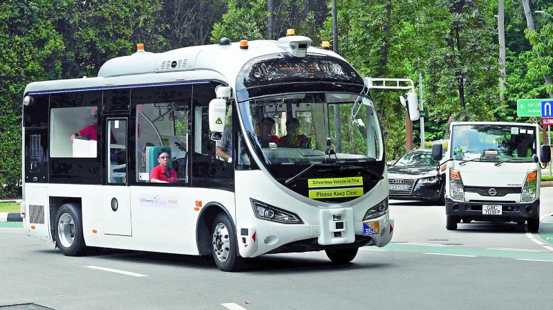 Visitors can use an app to book the shuttles. (Photo: AFP) Visitors can use an app to book the shuttles. (Photo: AFP)