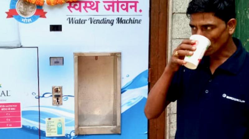 Water ATMs not only deliver safe drinking water to people at an affordable cost compared to expensive bottled water, but also create lucrative employment opportunities for the needy youth. Water ATMs not only deliver safe drinking water to people at an affordable cost compared to expensive bottled water, but also create lucrative employment opportunities for the needy youth.